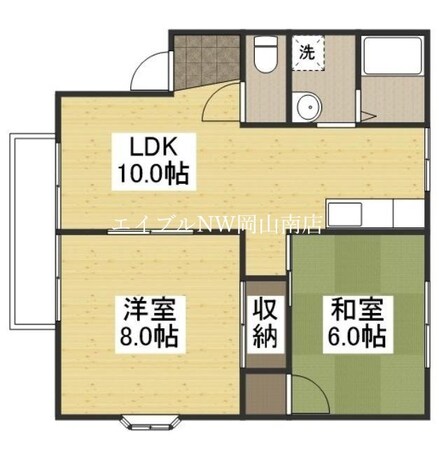 大元駅 徒歩12分 1階の物件間取画像